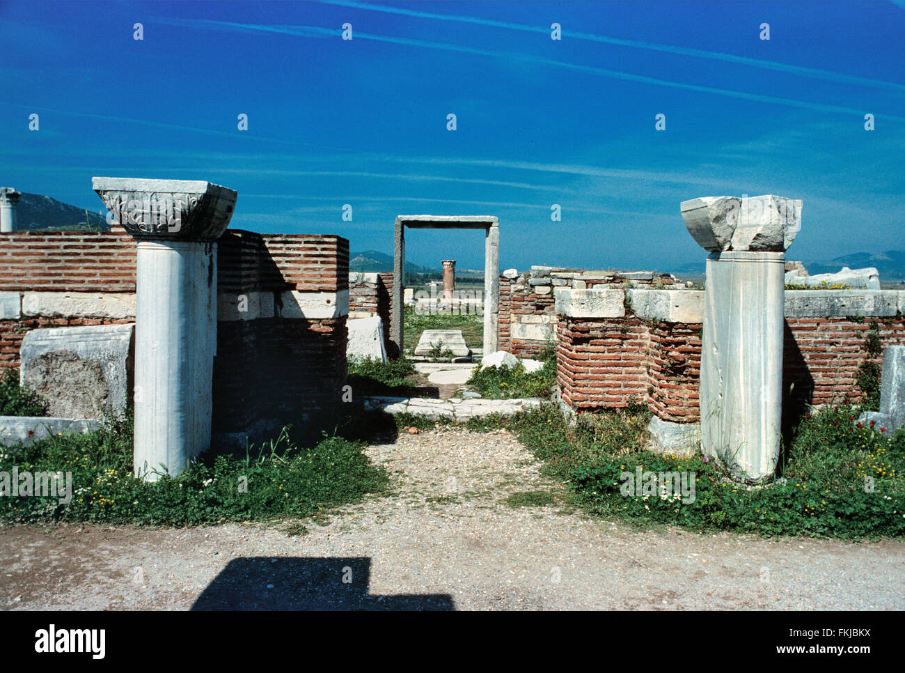 Église ou Basilique de Saint John et de la tombe de Saint John l'Apôtre (c6e) près d'Ephèse, Selçuk, Turquie Banque D'Images Église ou Basilique de Saint John et de la tombe de Saint John l'Apôtre (c6e) près d'Ephèse, Selçuk, Turquie Banque D'Images
