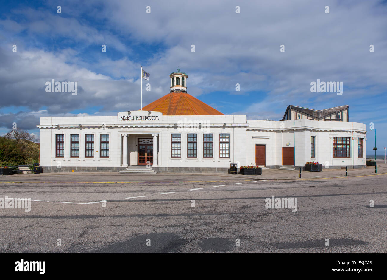 La plage de bal art déco dans la ville d'Aberdeen, Écosse, Royaume-Uni Banque D'Images