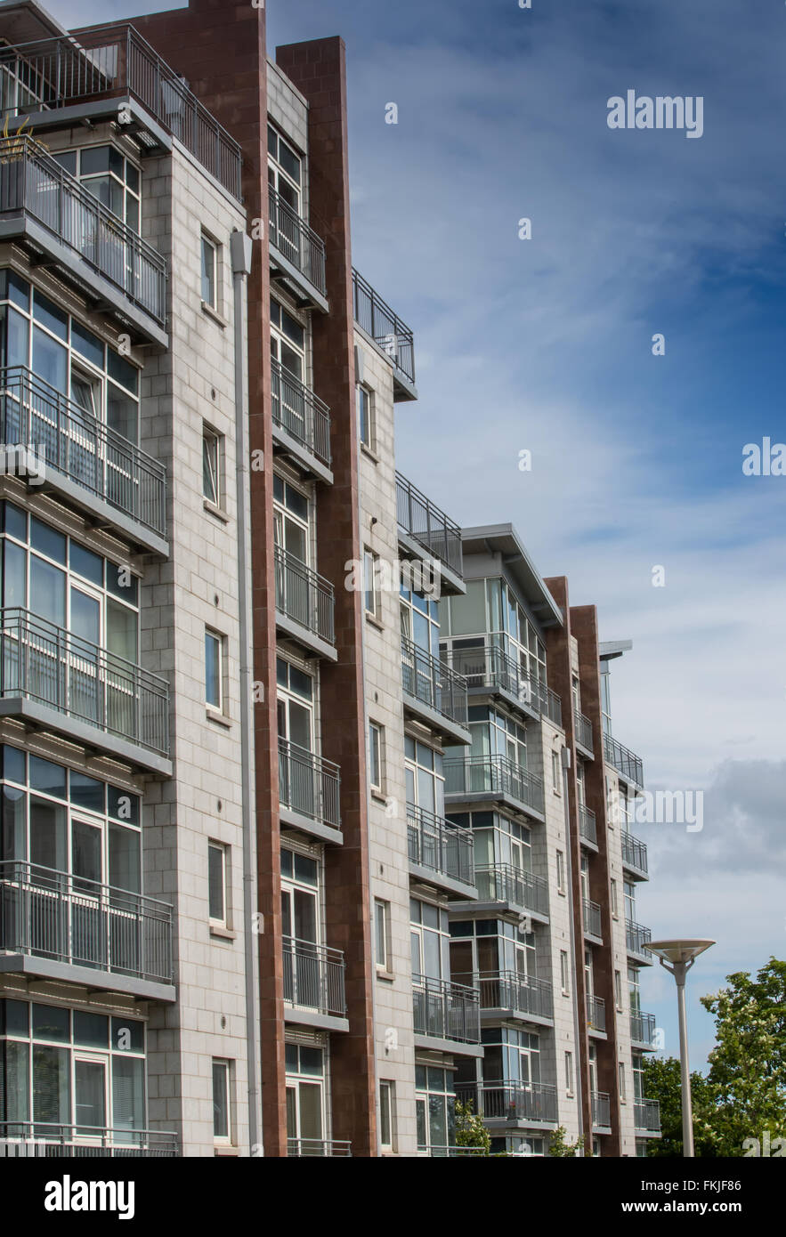 Appartements modernes et d'appartements dans la région Kepplestone dans la ville d'Aberdeen en Écosse, Royaume-Uni Banque D'Images