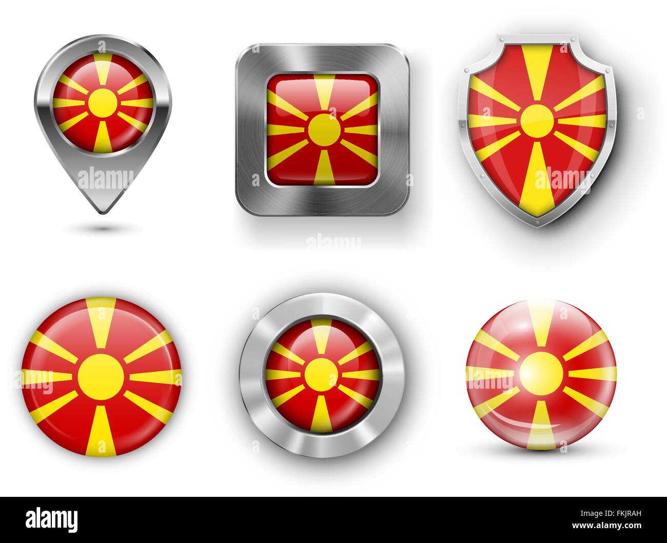 Drapeau du pays Bages Illustration de Vecteur