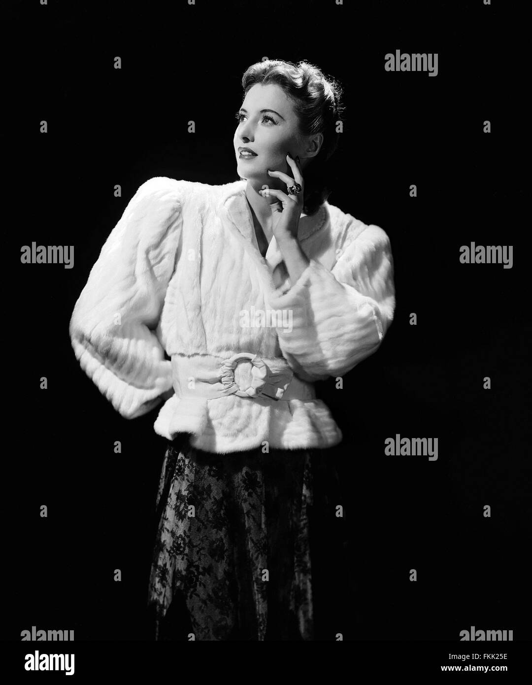 Portrait de Barbara Stanwyck Banque D'Images