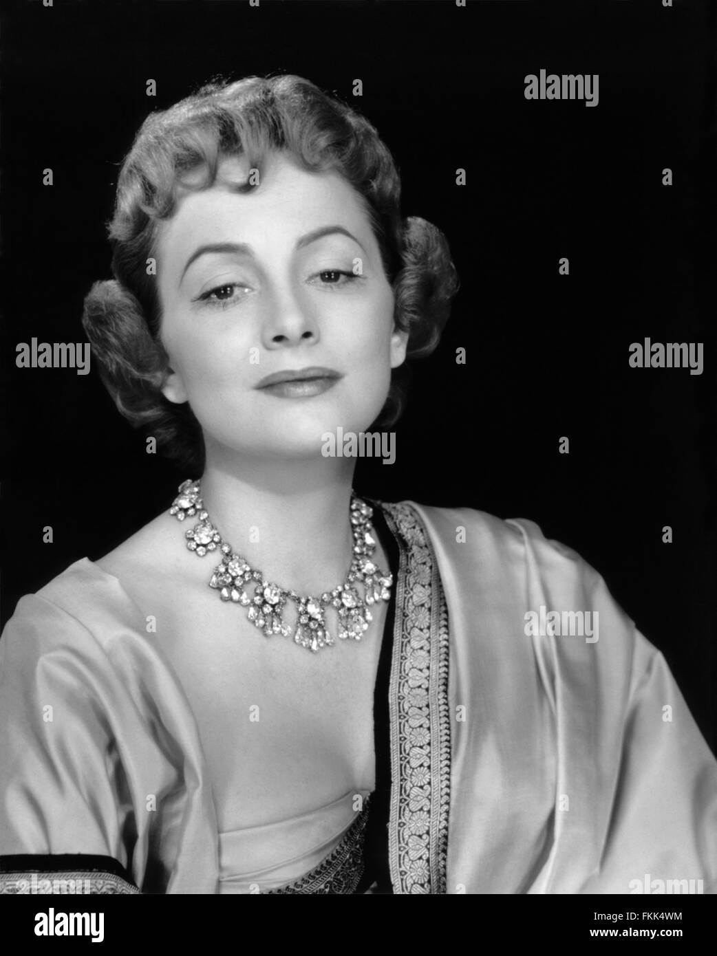 Portrait d'Olivia de Havilland Banque D'Images