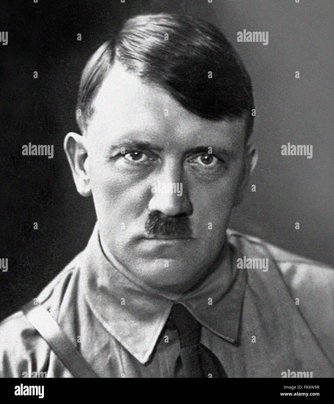 Portrait d'Adolf Hitler, chef de guerre allemande. Nouvelle numérisation des archives du Service de presse Portrait Portrait Presse - L'ancien Bureau. Banque D'Images