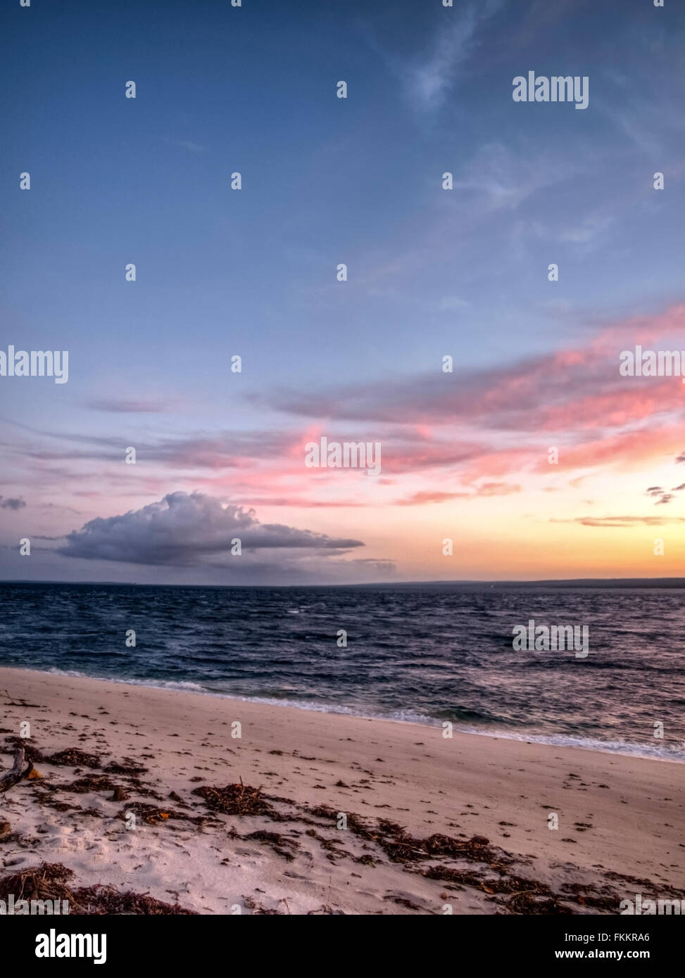 Linga Linga coucher du soleil de l'Afrique australe d'Inhambane au Mozambique Banque D'Images