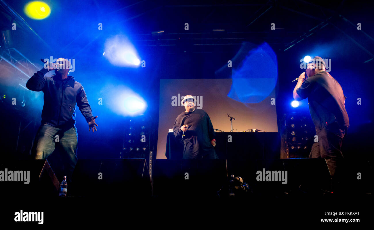 Trugoy The Dove (David Jolicoeur) joue avec de la Soul au Brisfest, Ashton court Estate, Bristol. 23 septembre 2012. Banque D'Images