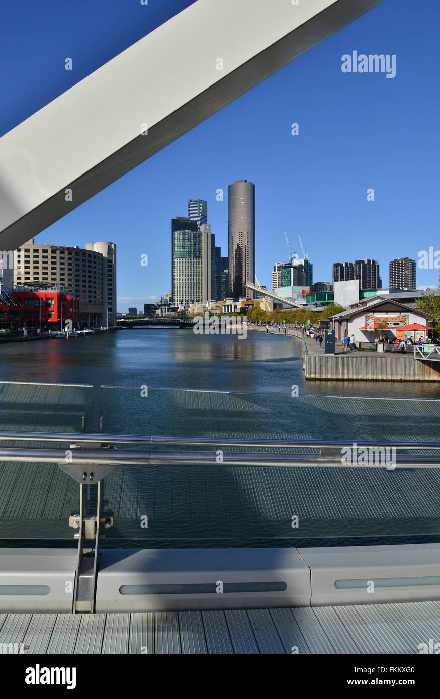 L'Australie, Melbourne, Yarra River Banque D'Images