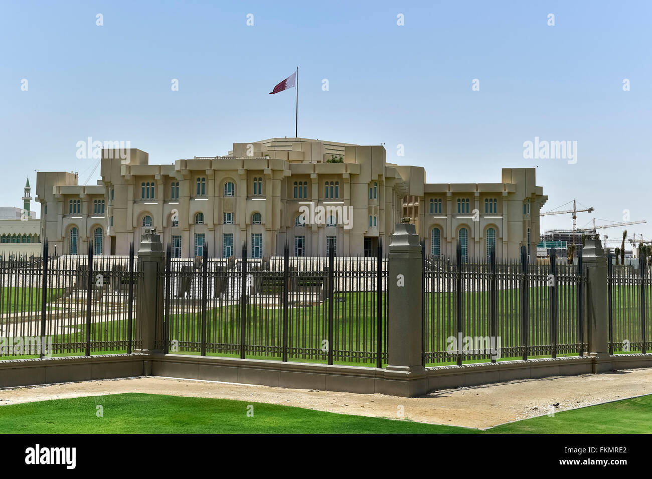 Emir Palace à Doha, Qatar Banque D'Images