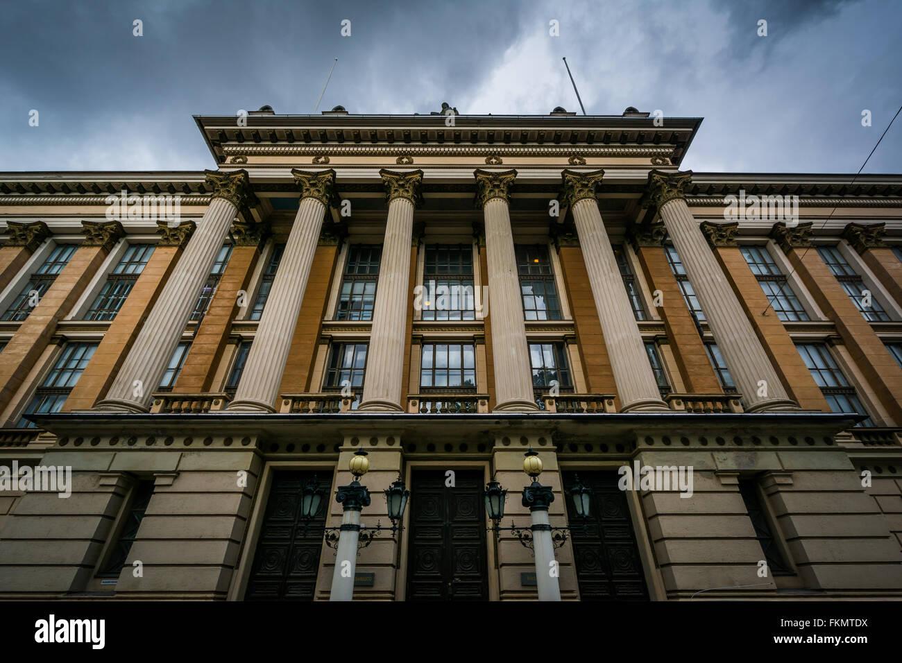 Bâtiment historique à Helsinki, en Finlande. Banque D'Images