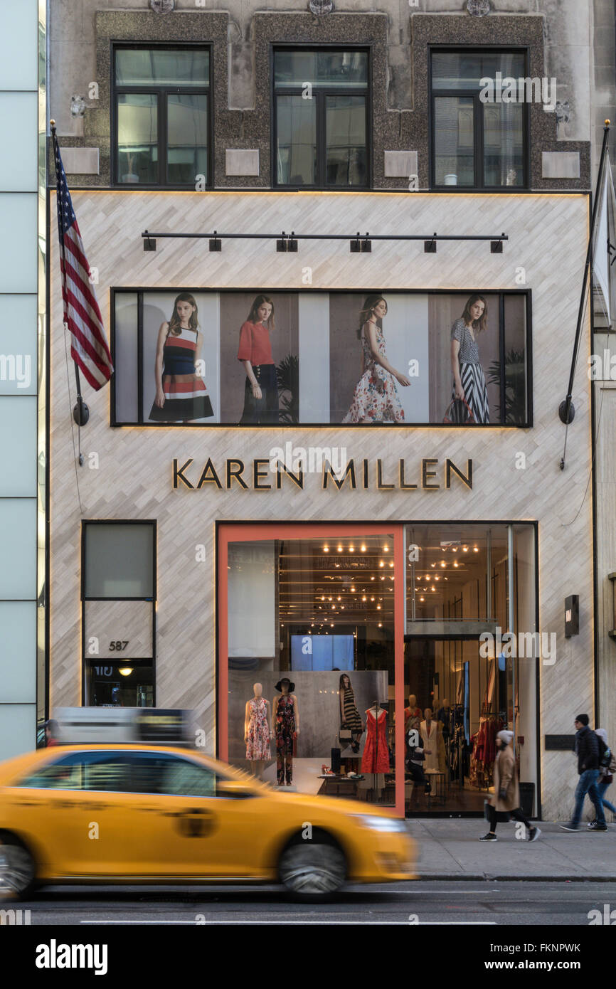 Karen Millen Store sur la Cinquième Avenue, NYC Banque D'Images