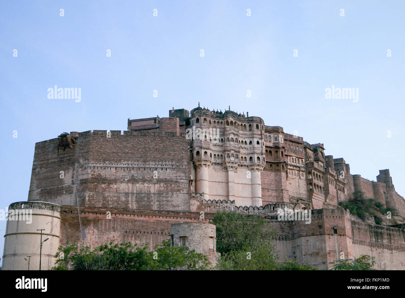 Mehrangarh Fort de Jodhpur, Rajasthan, Inde. Banque D'Images