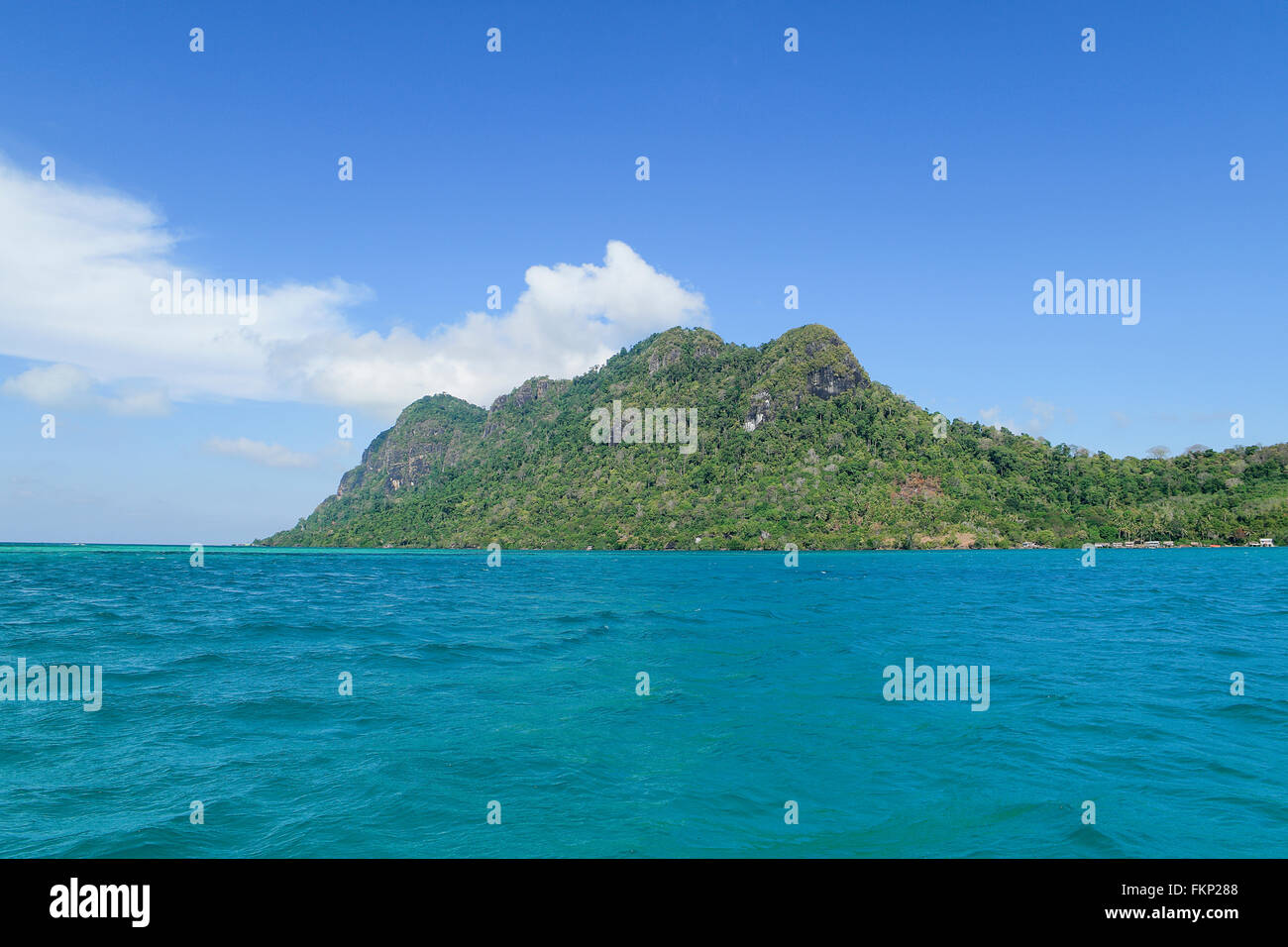 Vue paysage dans l'île de Sipadan Bodgaya située dans Semporna, Sabah. Banque D'Images