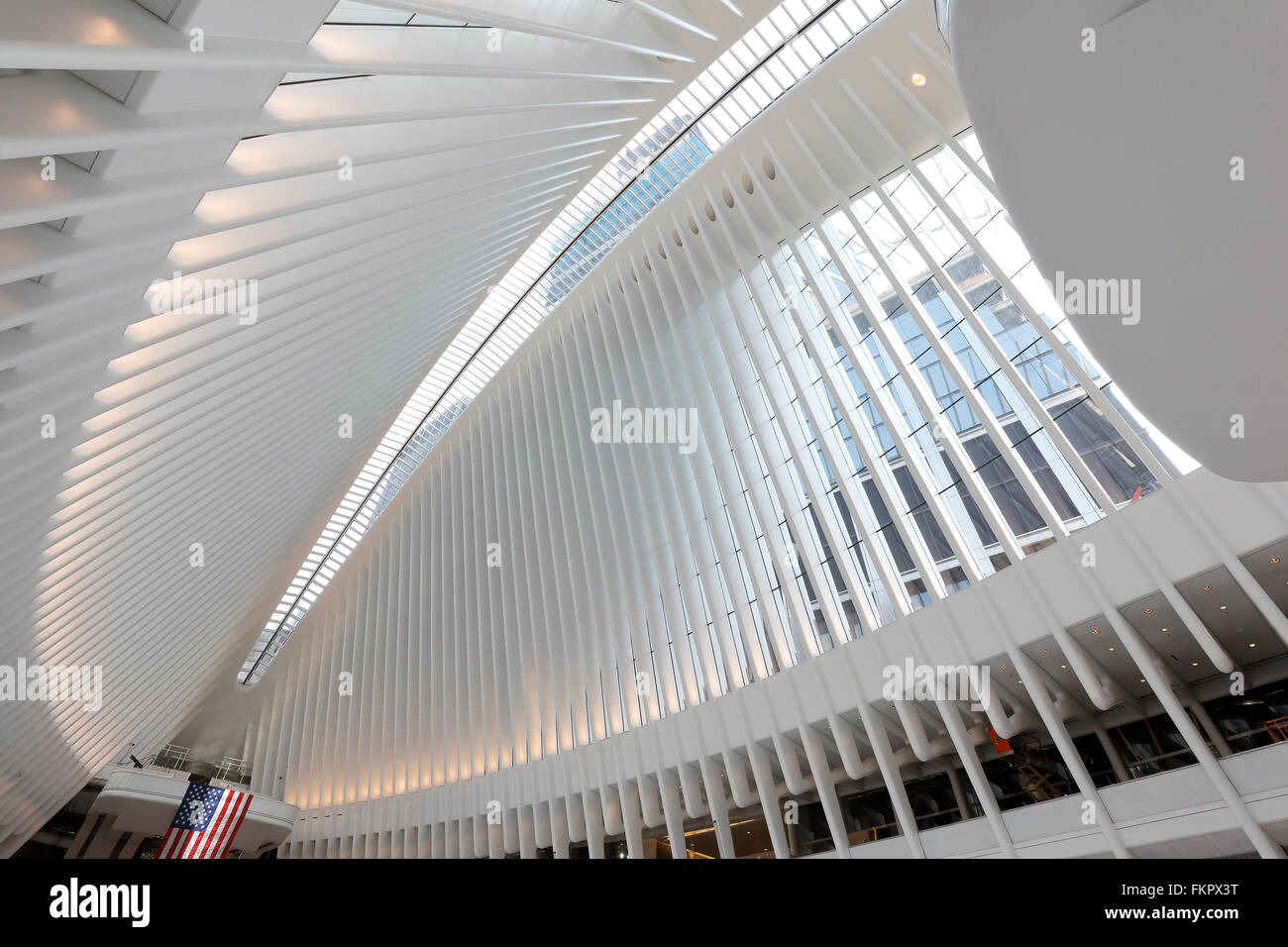 Oculus au World Trade Center transportation hub à New York City Banque D'Images