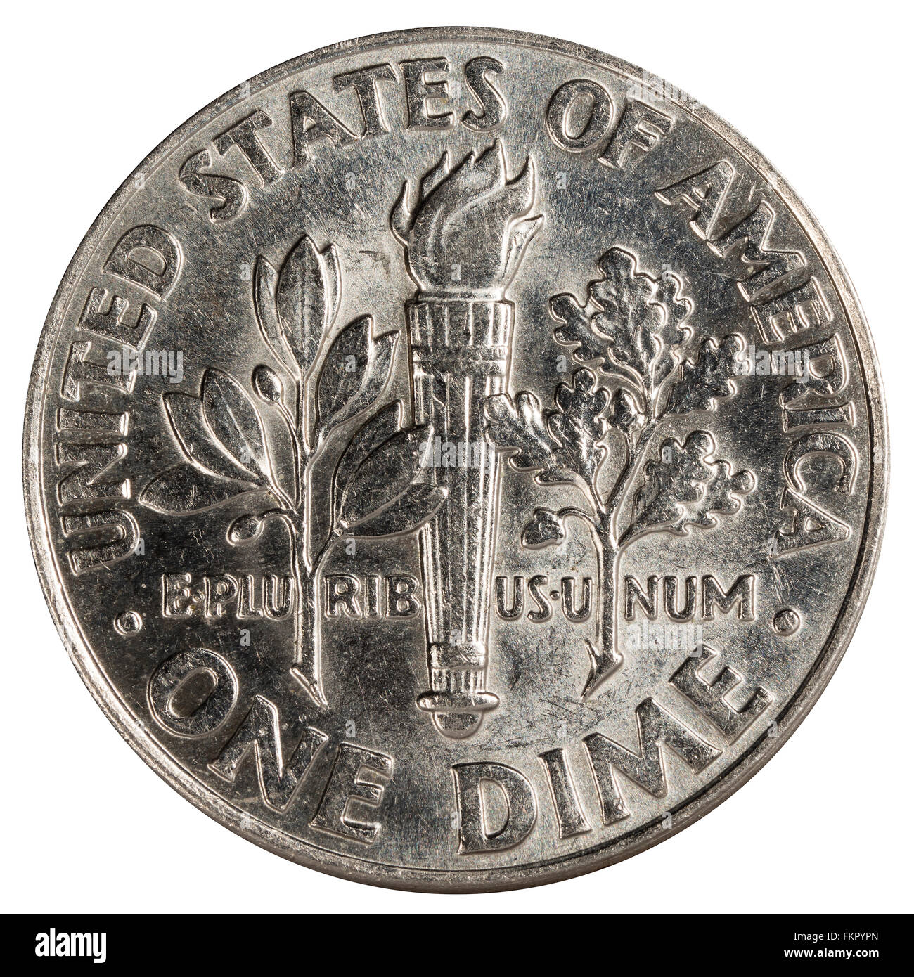 Un cent USA, objet isolé Banque D'Images