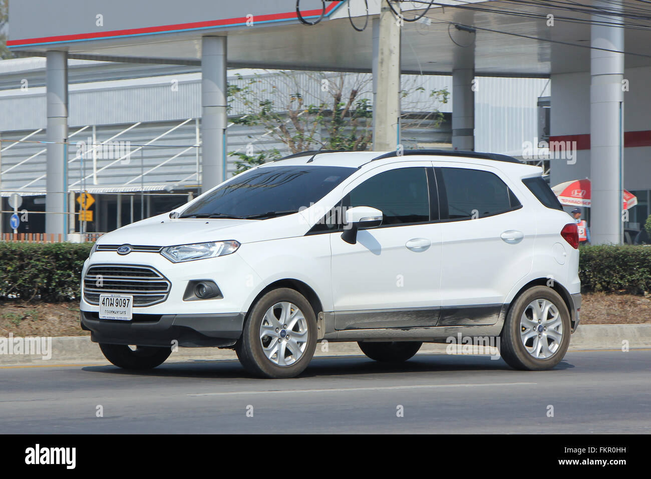 Parking, Ford Ecosport, Suv voiture pour utilisateur urbain Banque D'Images