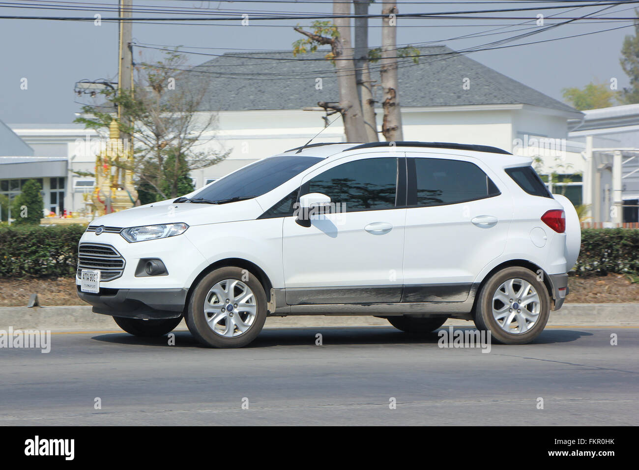 Parking, Ford Ecosport, Suv voiture pour utilisateur urbain Banque D'Images