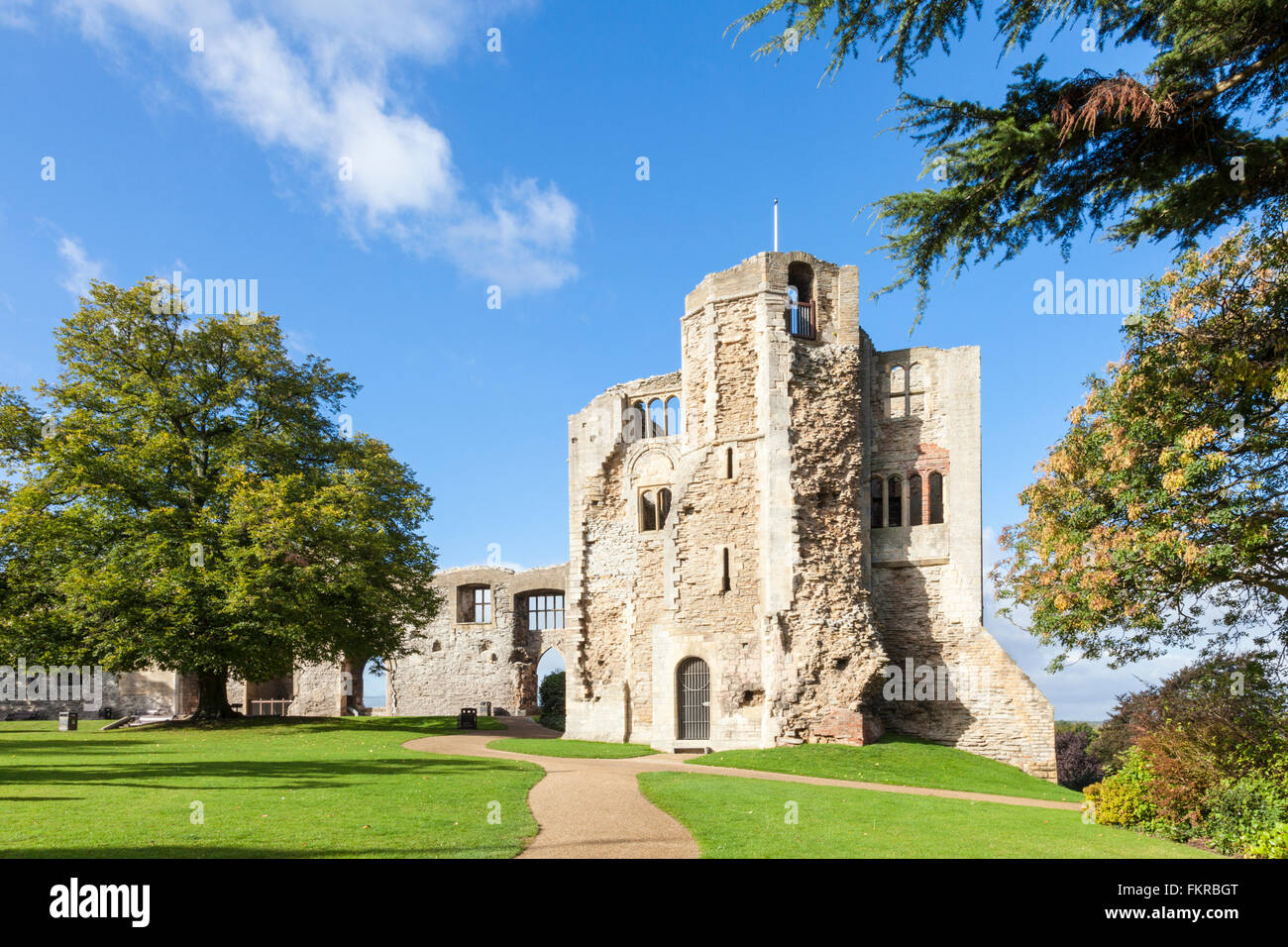 Châteaux anglais. Château de Newark, à Newark on Trent, Lancashire, England, UK Banque D'Images