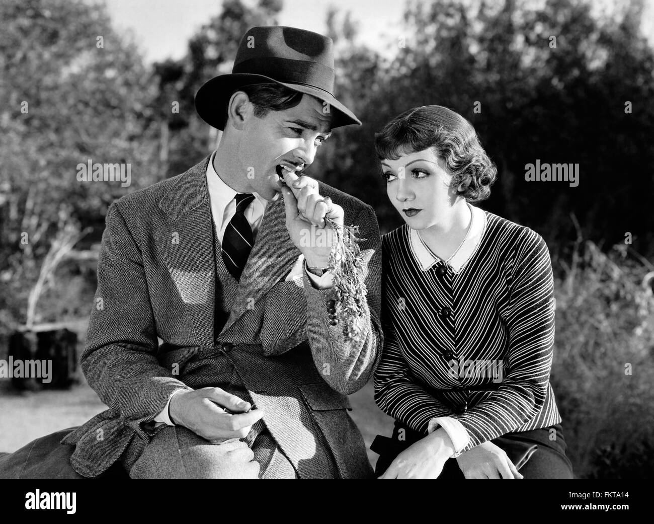 Portrait de Claudette Colbert dans It Happened One Night Banque D'Images