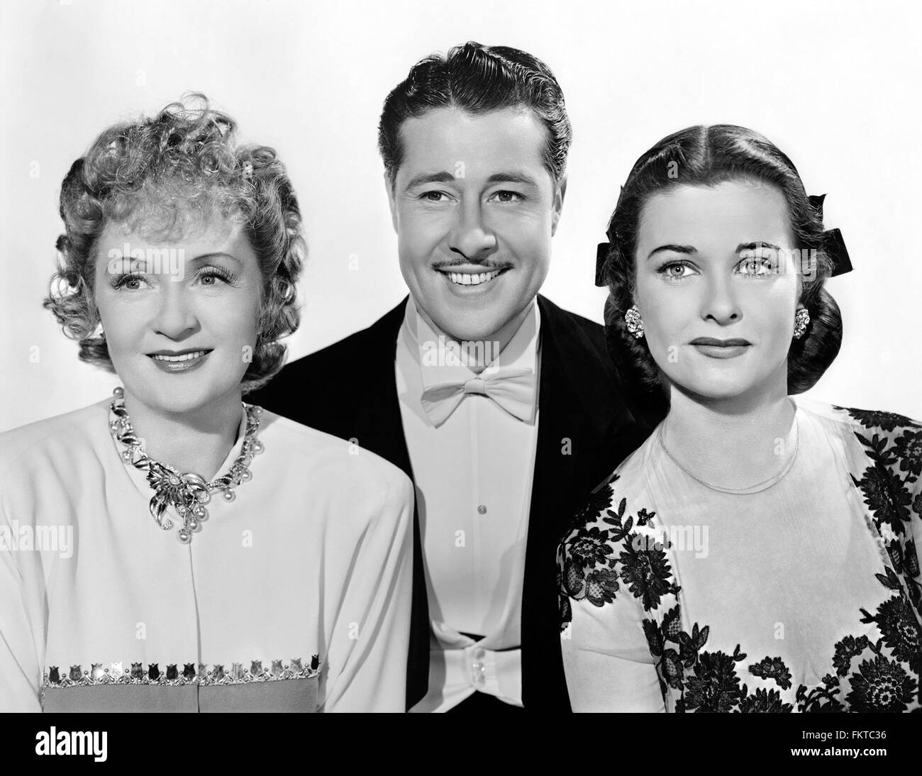 Portrait de Don Ameche fille en difficulté Banque D'Images