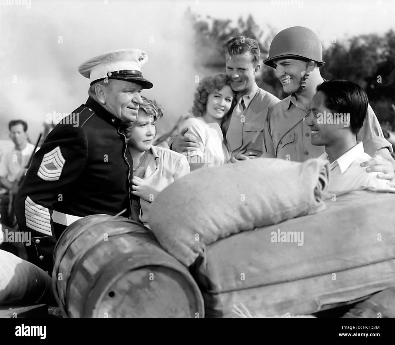 Wallace Beery dans Hommage à la Marine Banque D'Images