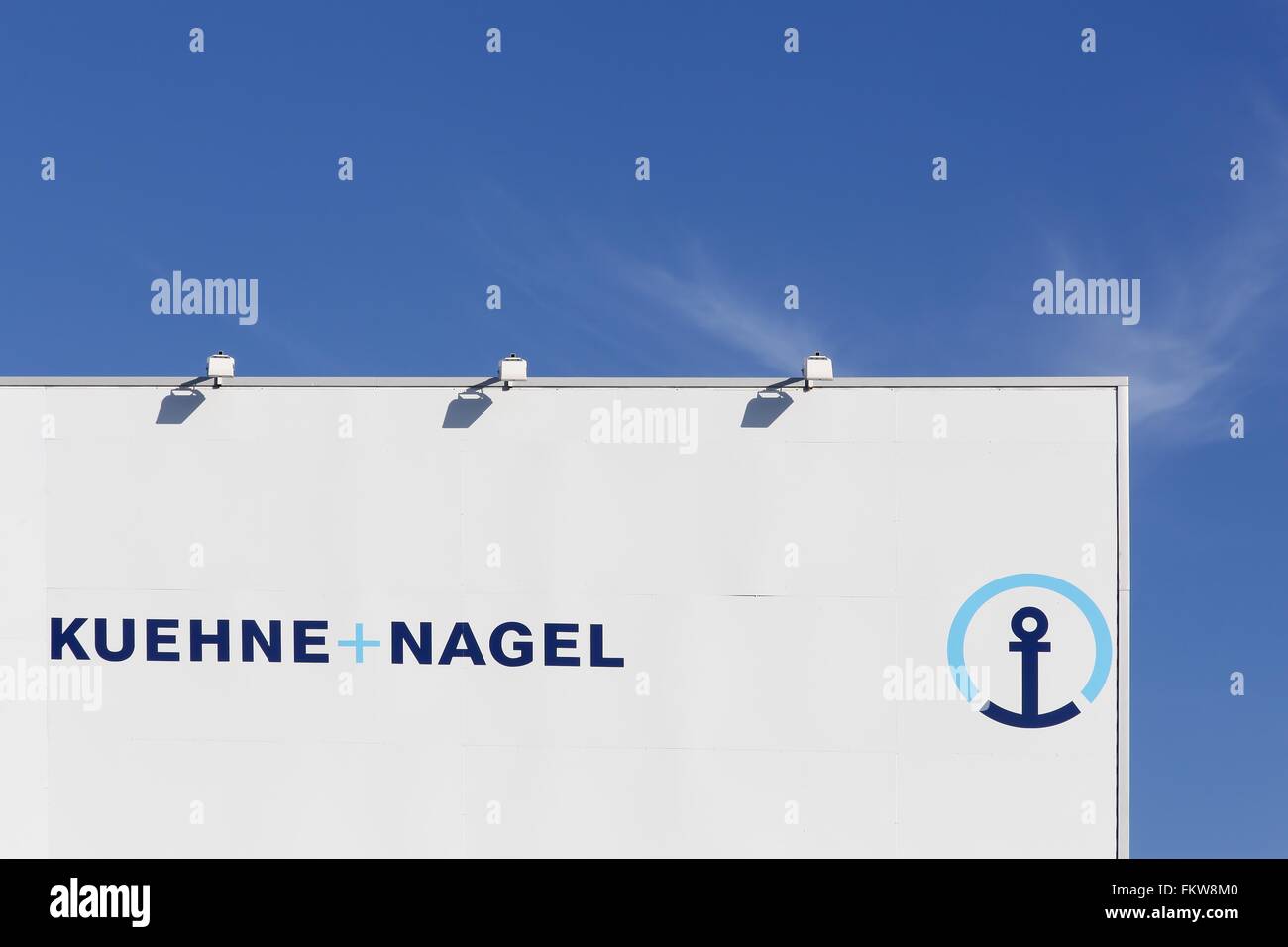 Kuehne  + Nagel logo sur une façade Banque D'Images
