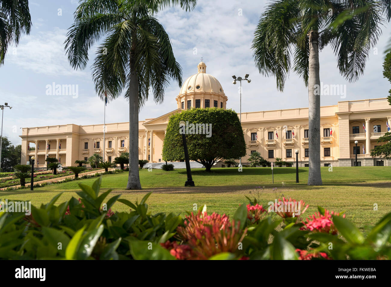 Le Palais National, la capitale Santo Domingo, la République dominicaine, Caraïbes, Amérique Latine, Banque D'Images