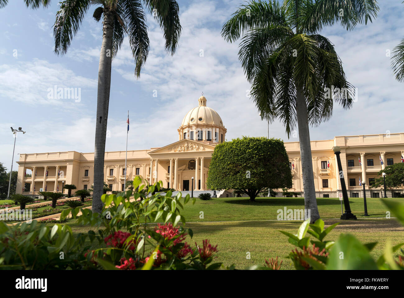 Le Palais National, la capitale Santo Domingo, la République dominicaine, Caraïbes, Amérique Latine, Banque D'Images