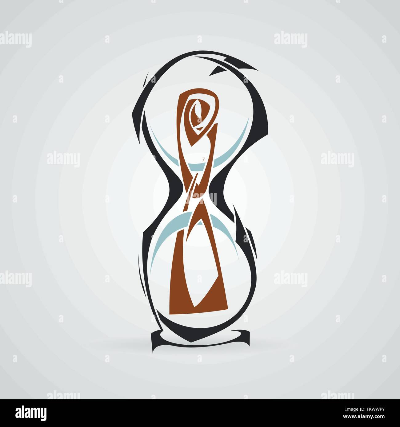 Hourglass. Tattoo. Vecteur. Tribal. Illustration de Vecteur
