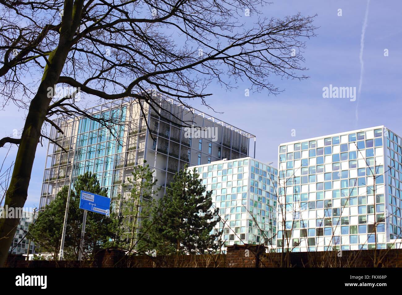 Nouveau bâtiment de la CPI à La Haye, aux Pays-Bas. La Cour Pénale Internationale Banque D'Images