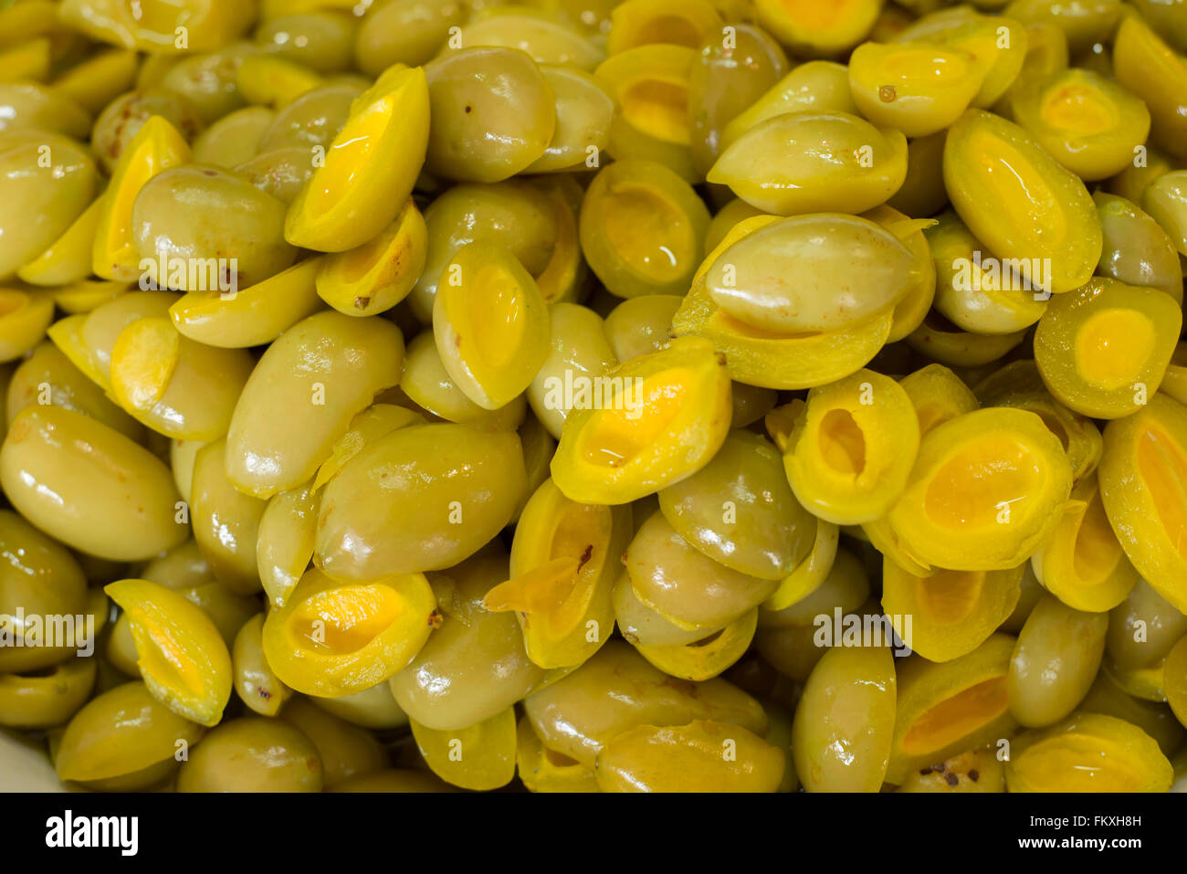 Les jeunes compote de prunes, Marian dessert thaï. Banque D'Images