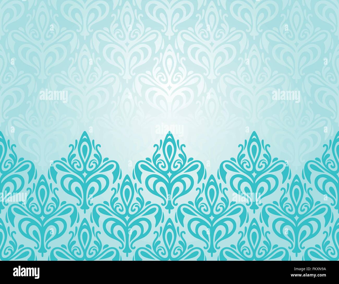 Maison de vacances de décoration rétro décoration Turquoise conception d'arrière-plan Illustration de Vecteur