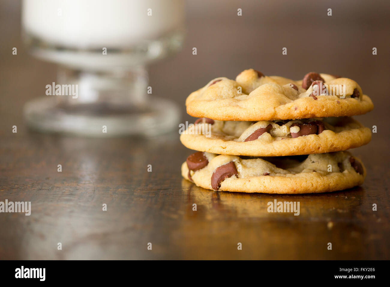 Des petits biscuits au chocolat maison Banque D'Images