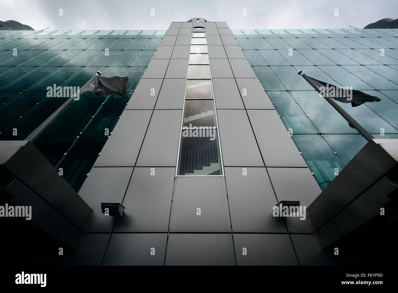 Bâtiment moderne à Tallinn, Estonie. Banque D'Images