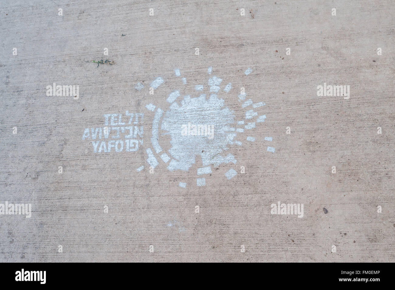Israël, Tel Aviv, logo Banque D'Images