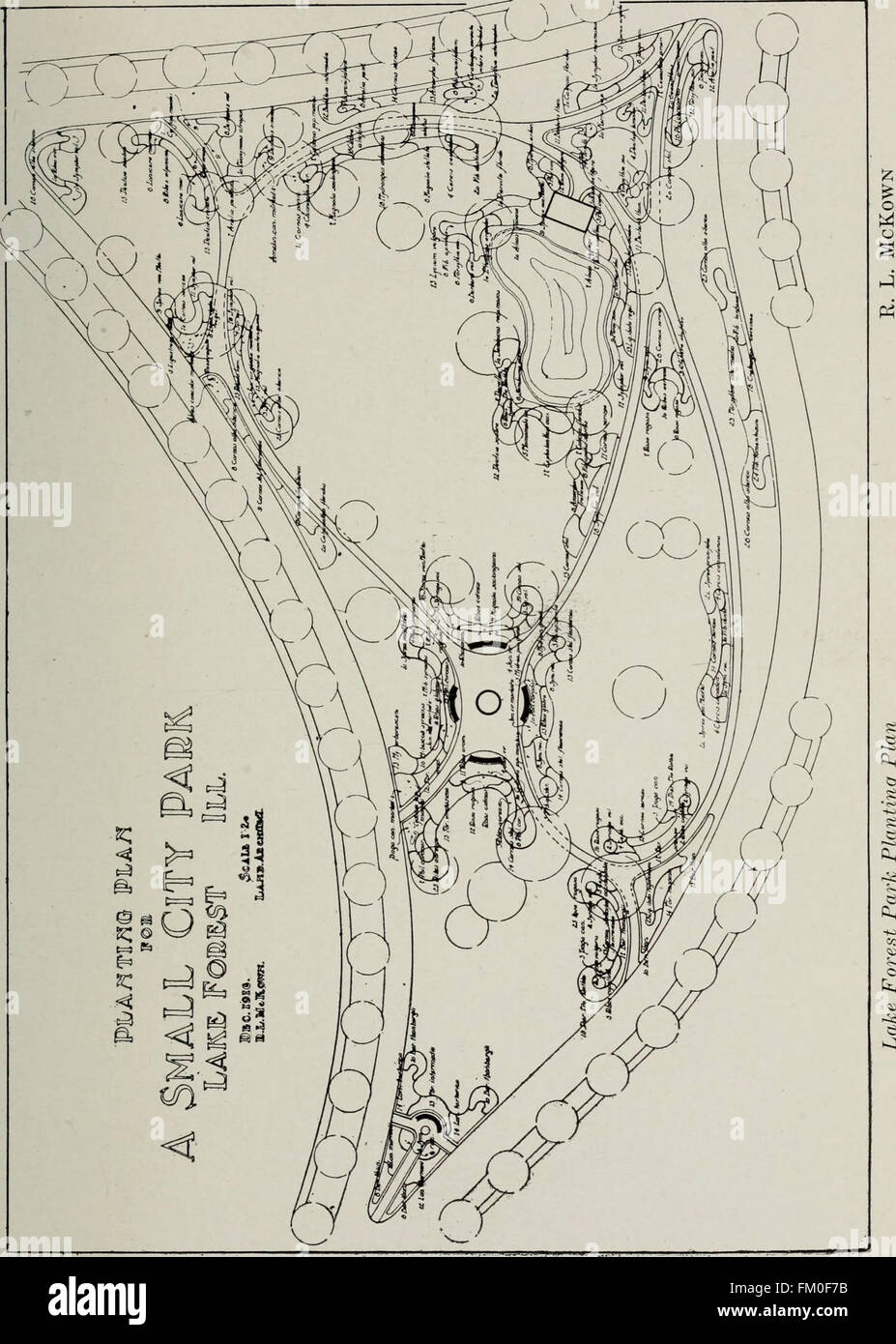 Le Reptonian 1917- une publication annuelle représentant de l'oeuvre dans le parcours professionnel de l'architecture de paysage à l'Université de l'Illinois (1917) Banque D'Images