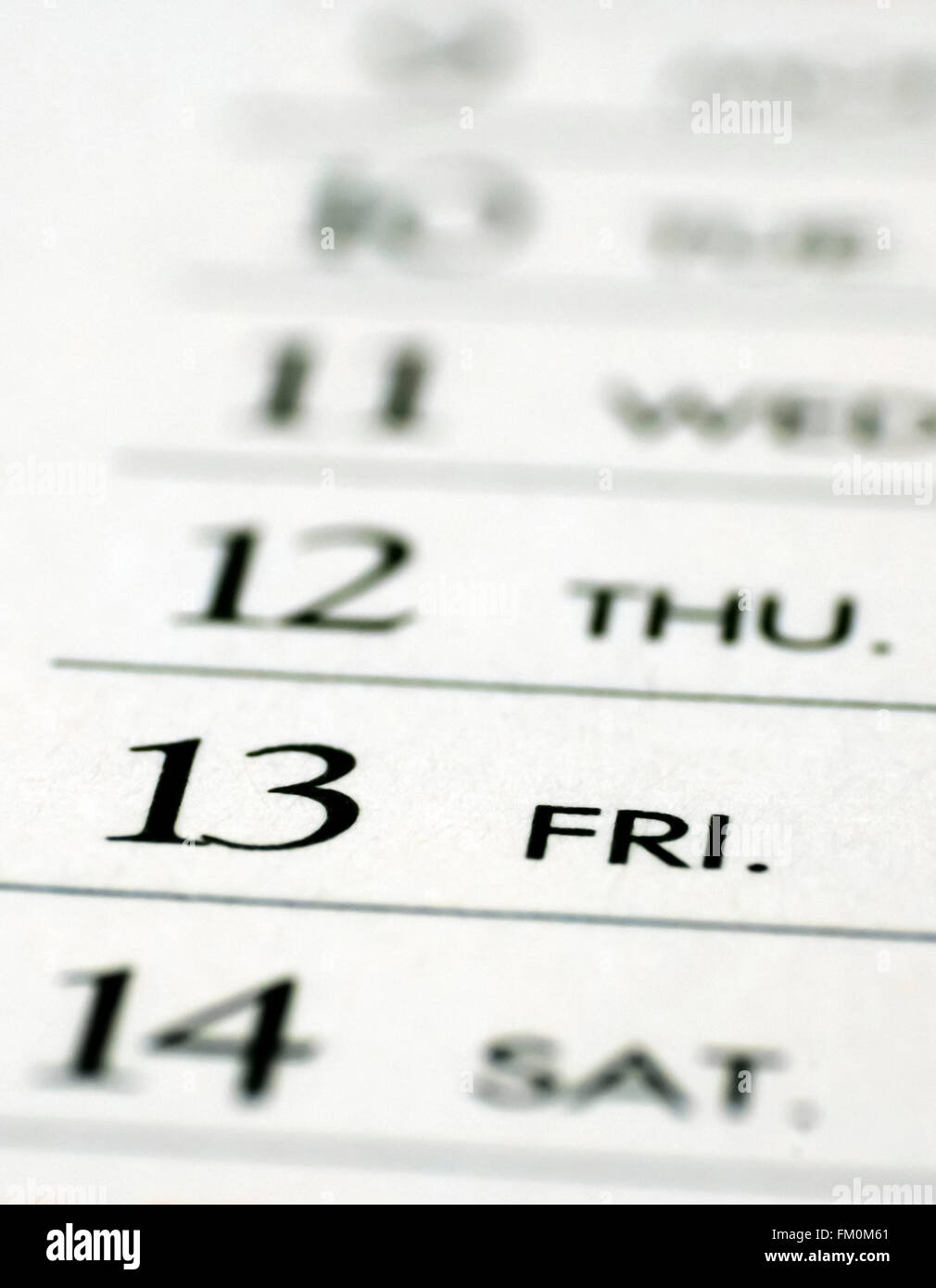 Friday The 13th Banque D'Images