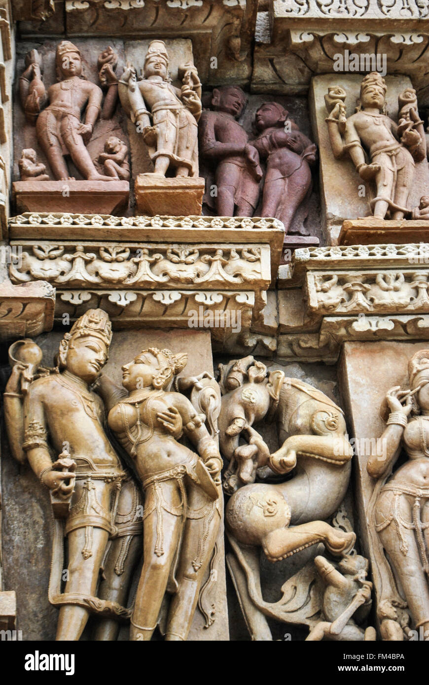 Le Groupe de Monuments de Khajuraho Banque D'Images