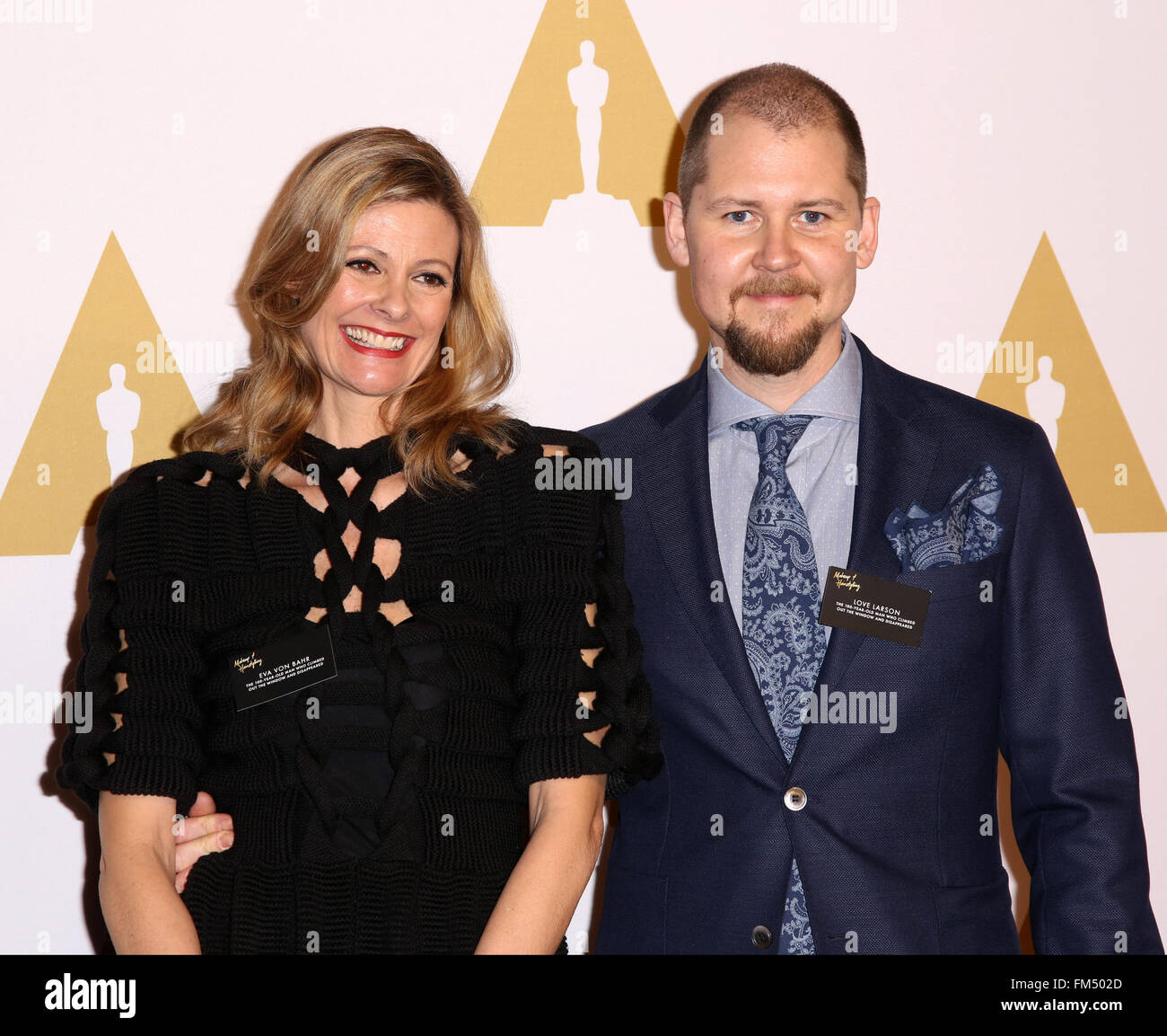 Assister à des célébrités 88e Academy Awards Luncheon prête-nom dans la grande salle de bal à l'hôtel Beverly Hilton. Comprend : Amour Larson, Eva Von Bahr Où : Los Angeles, California, United States Quand : 08 Oct 2016 Banque D'Images