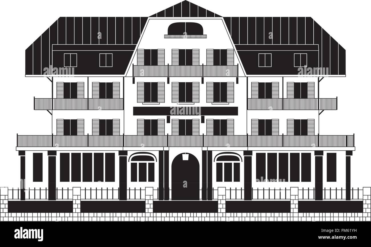 Chalet Suisse Illustration de Vecteur