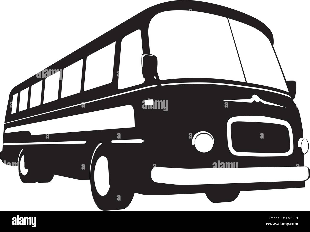 Silhouette de coach vintage Illustration de Vecteur