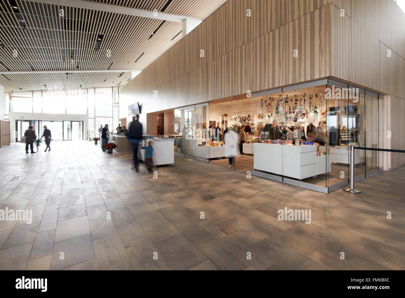 Musée Moesgaard à Aarhus, conçu par Henning Larsen Architects. Banque D'Images
