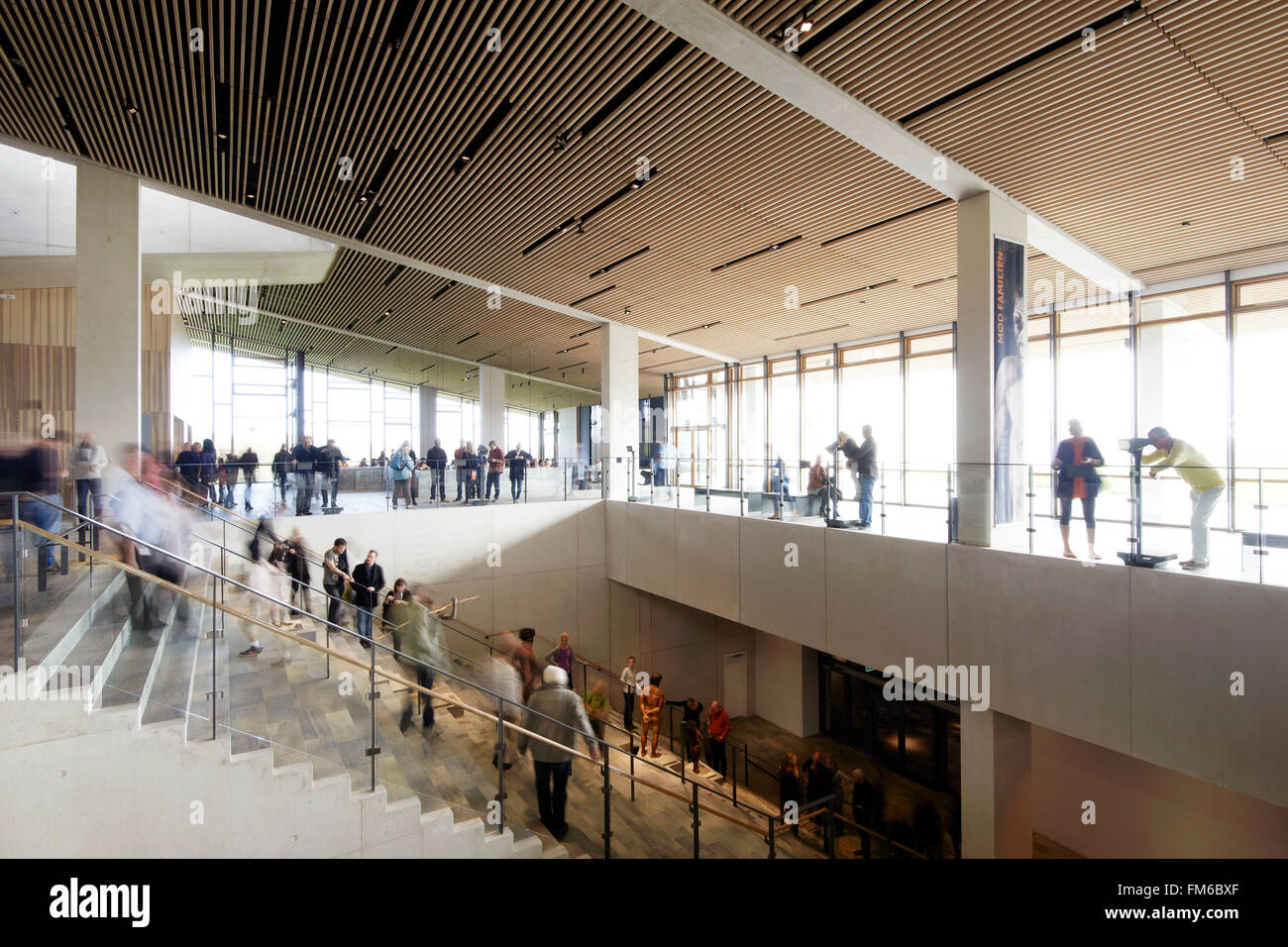 Musée Moesgaard à Aarhus, conçu par Henning Larsen Architects. Banque D'Images