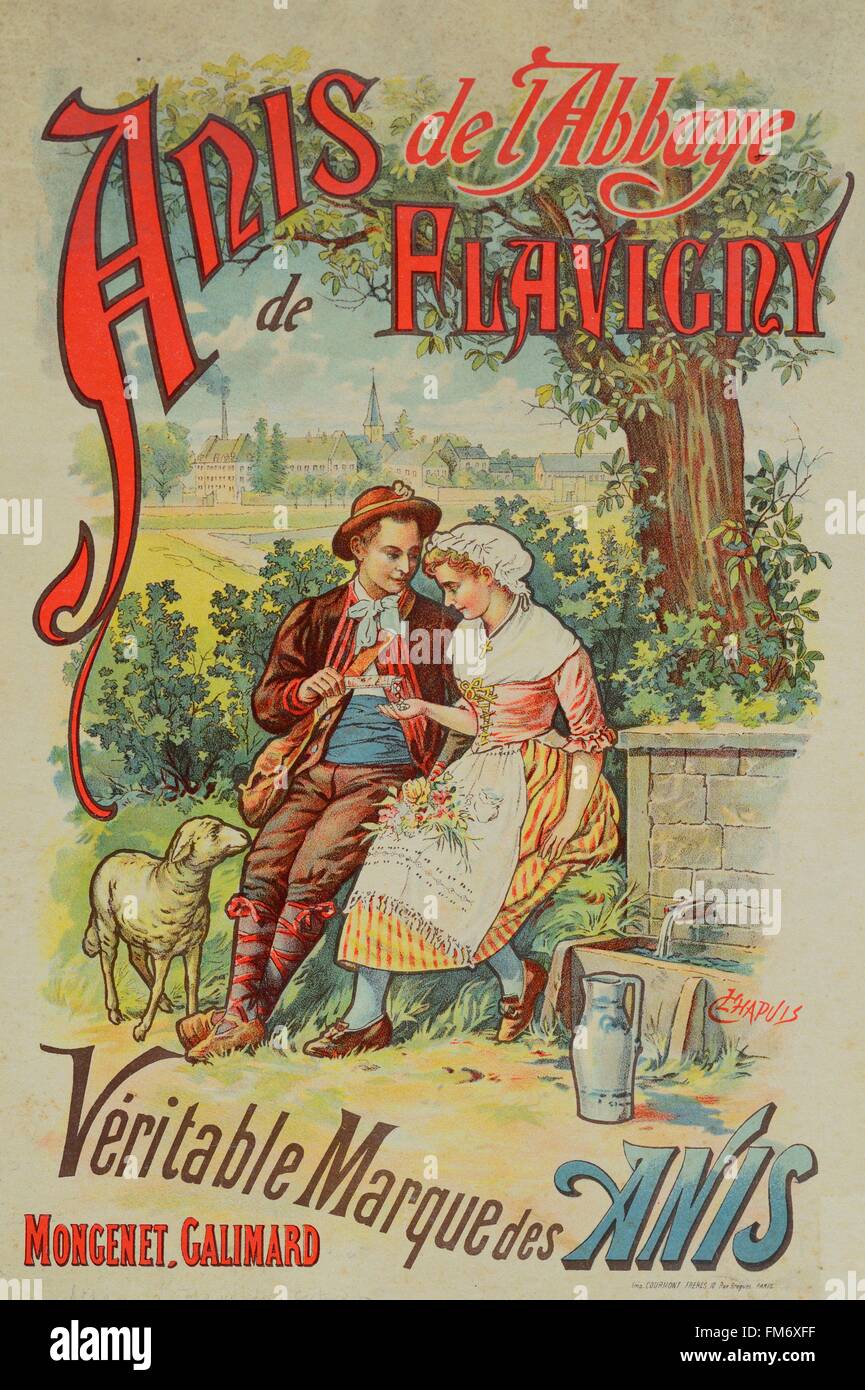 France, Côte d'Or, Flavigny sur Ozerain, étiqueté Les Plus Beaux Villages de France (Les Plus Beaux Villages de France), Anis de Flavigny, bonbons traditionnels dans les bâtiments de l'usine les abbayes Banque D'Images