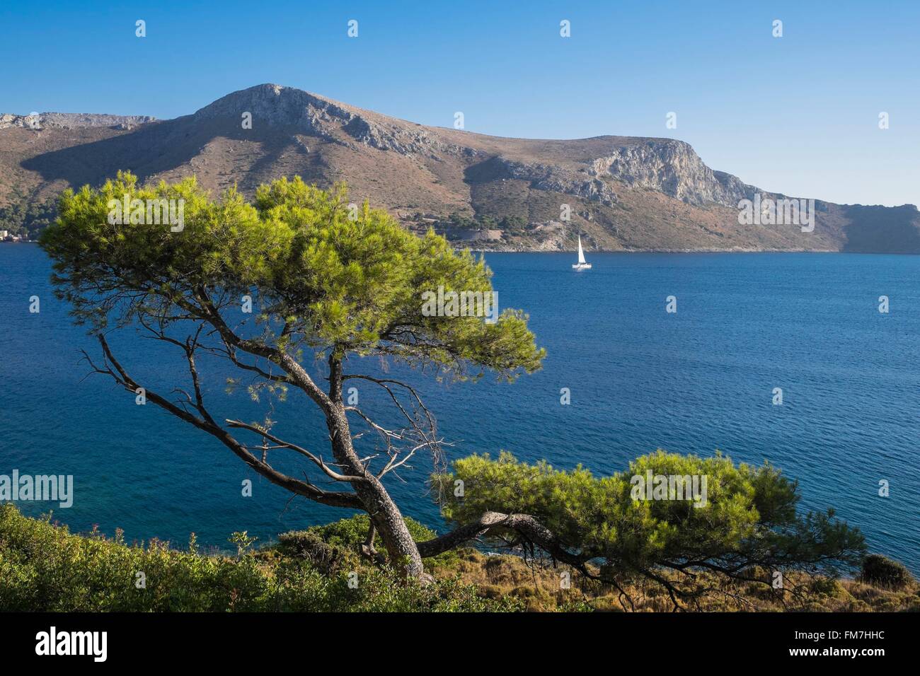 La Grèce, l'archipel du Dodécanèse, l'île de Leros Banque D'Images
