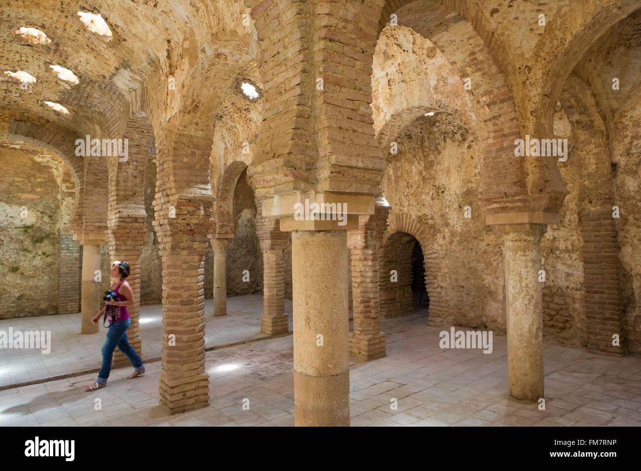 Espagne, Andalousie, province de Malaga, Ronda, 13e siècle, les bains arabes dans le vieux quartier de juifs Banque D'Images