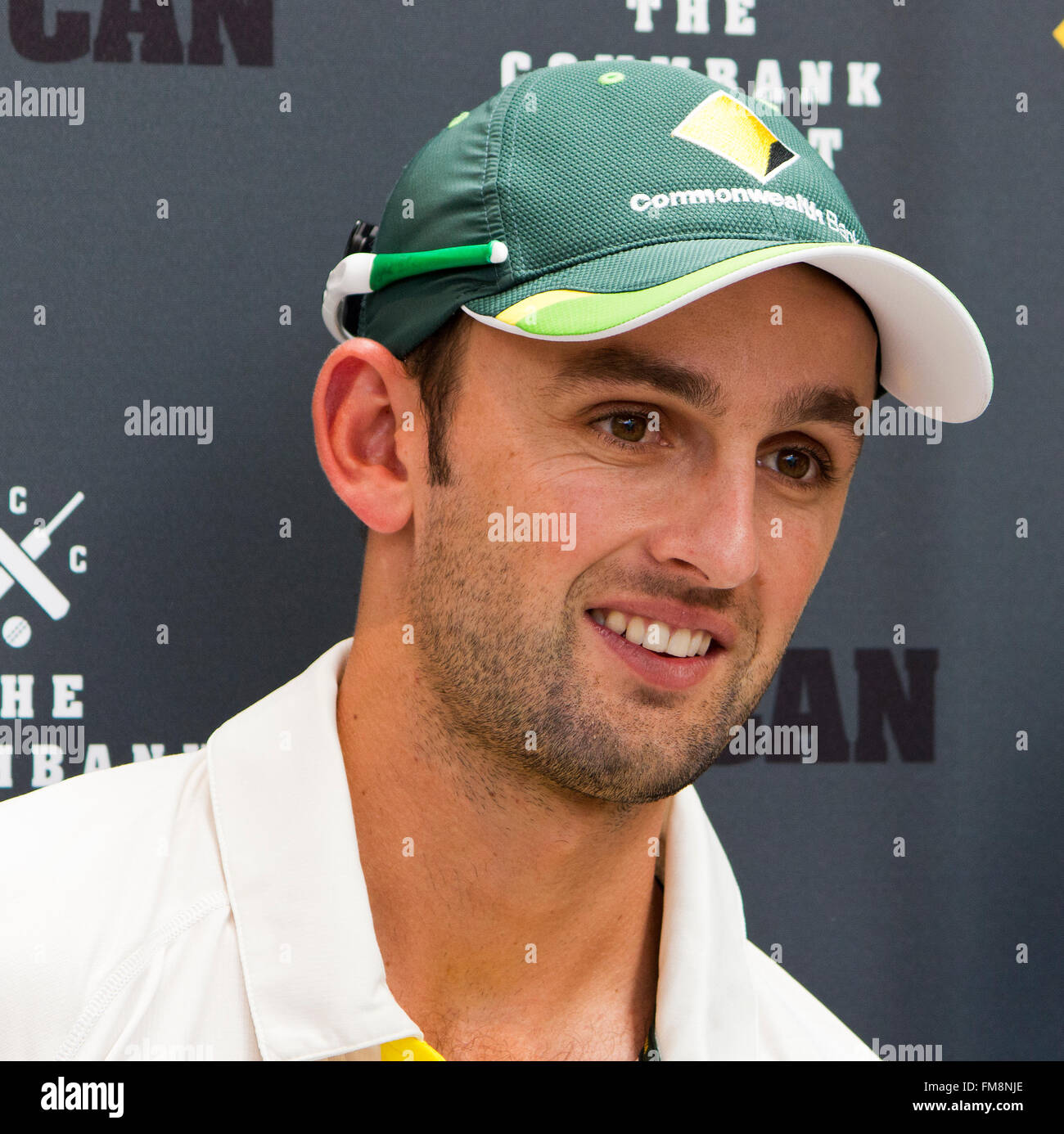 Tête de l'équipe australienne de cricket en Australie Brisbane Banque D'Images