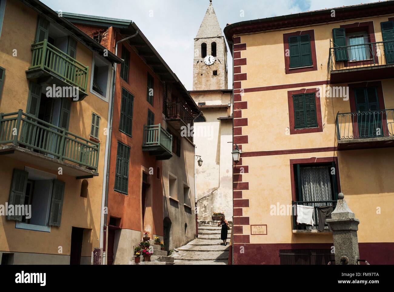 France, Alpes Maritimes, Saint Martin Vesubie Banque D'Images