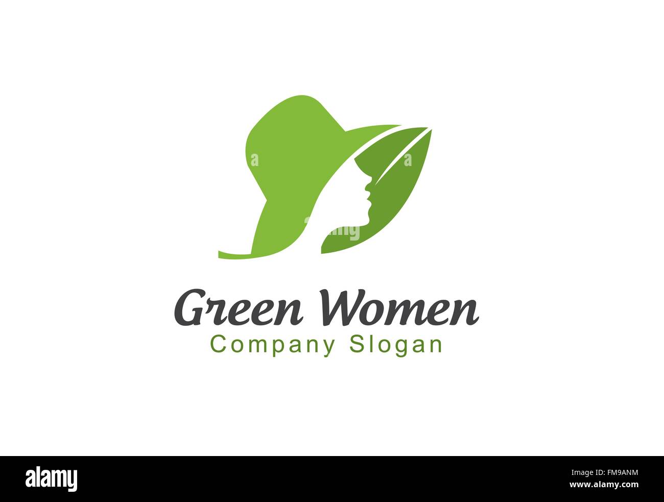 Les femmes vert Illustration Design Illustration de Vecteur
