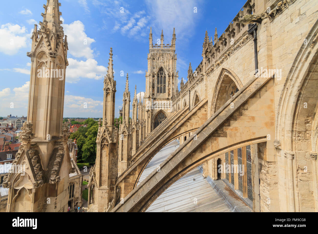 Visites sur la célèbre cathédrale de York, Royaume-Uni Banque D'Images