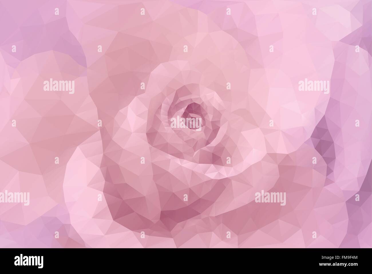 Abstract floral doux mode polygone triangle rose fond mariage décoration Illustration de Vecteur