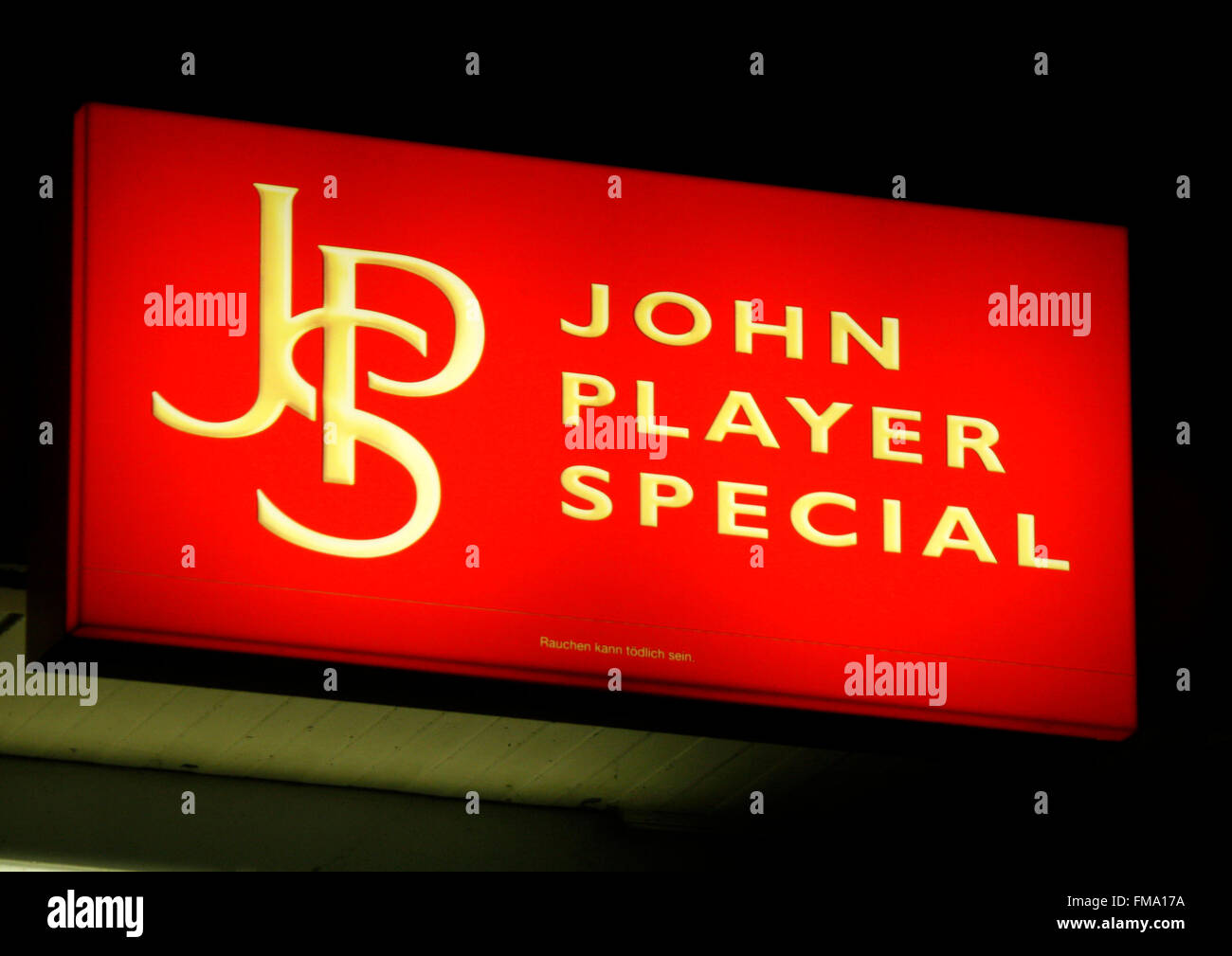 Markenname : 'John Player Special', Berlin. Banque D'Images